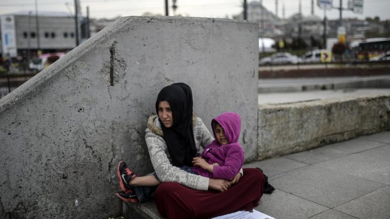 Suriyeli mülteci dilenci AFP.jpg