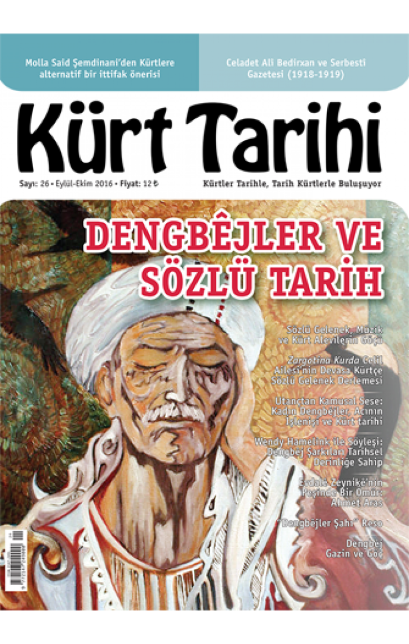 Kürt Tarihi dergisinin dengbêjler hakkındaki kapağı.png